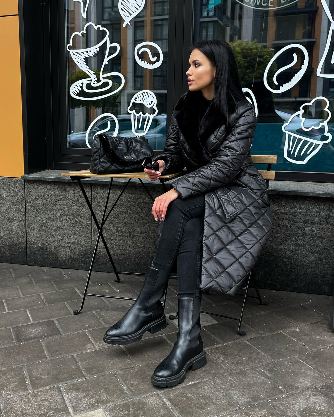 Stockholm Wrap Puffer winter black