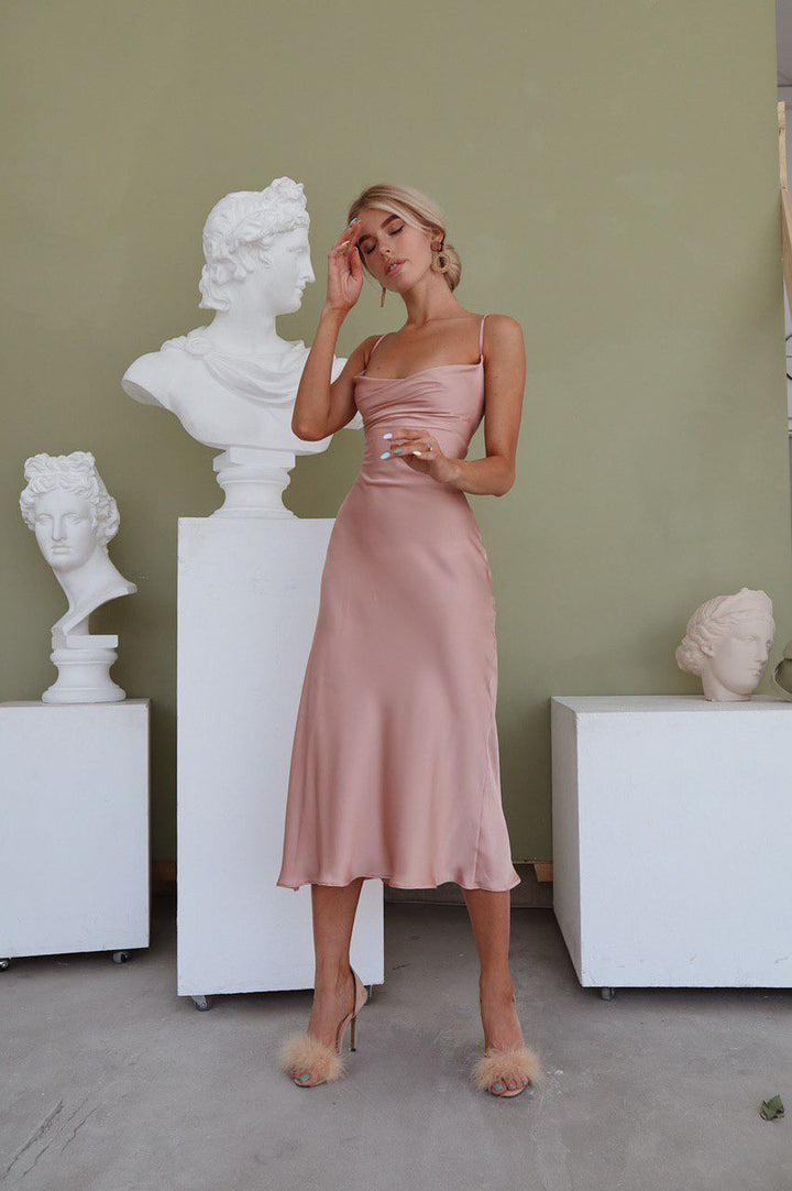 Dusty Pink Silk Slip