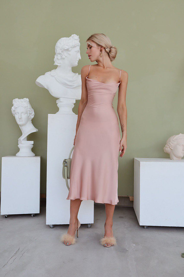 Dusty Pink Silk Slip