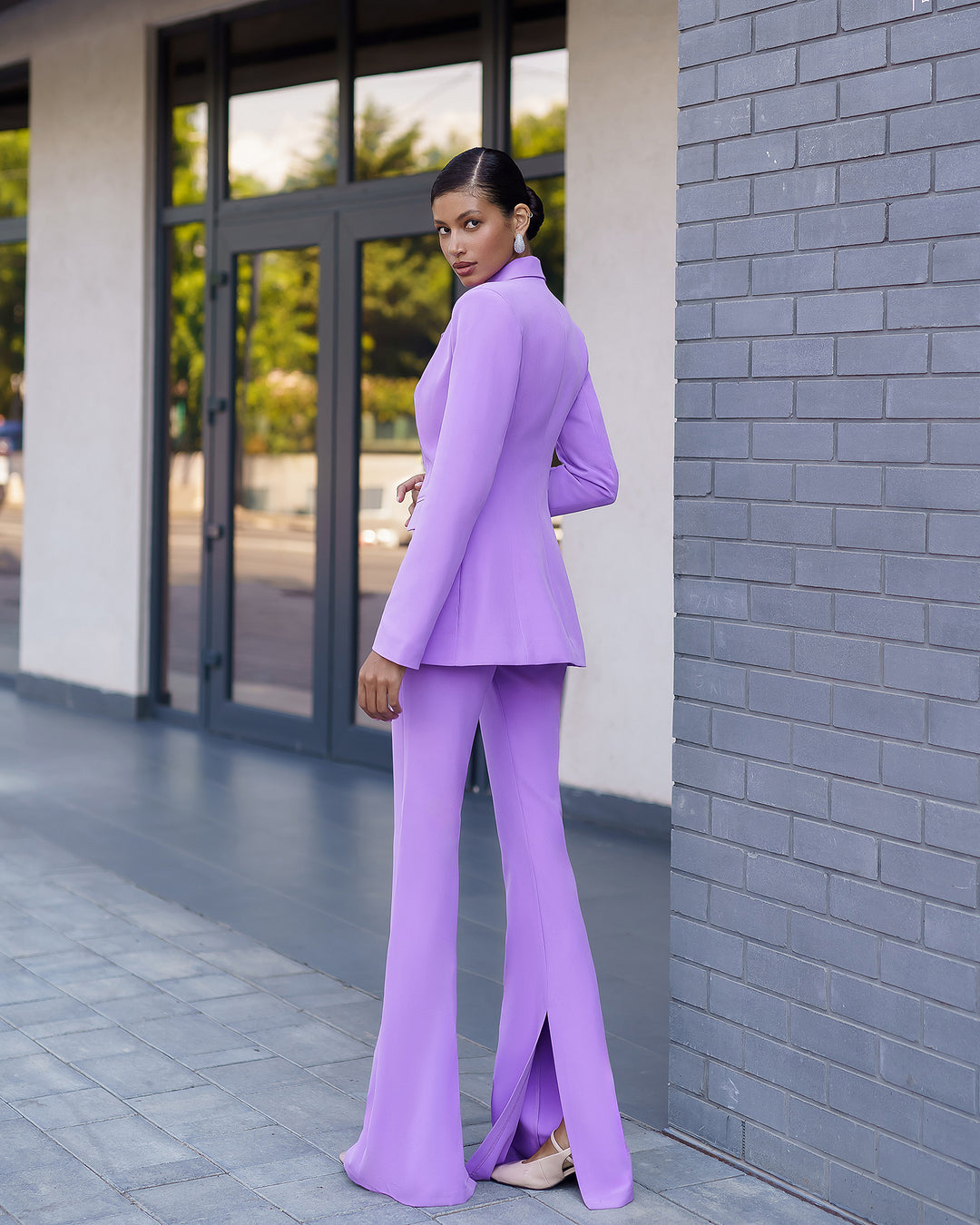 Formal Lavender Pants Suit