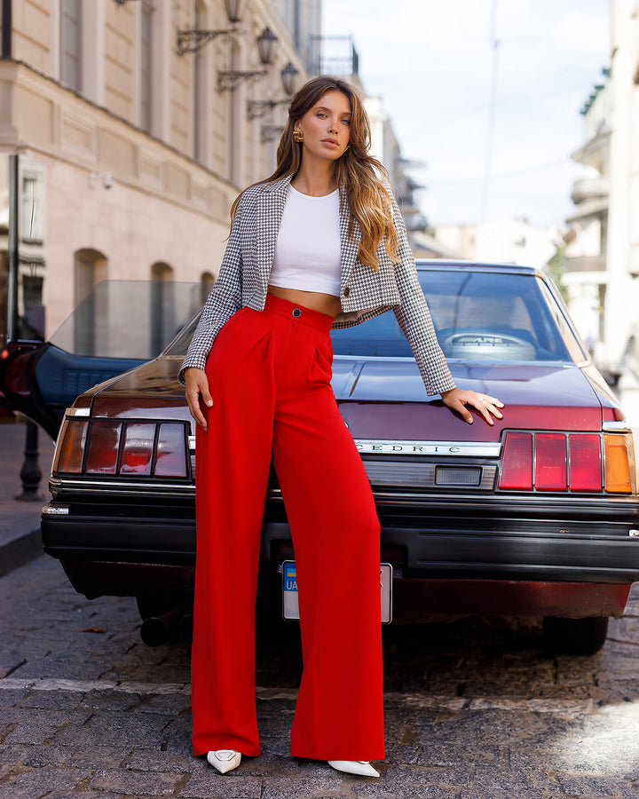 Red Palazzo Pants