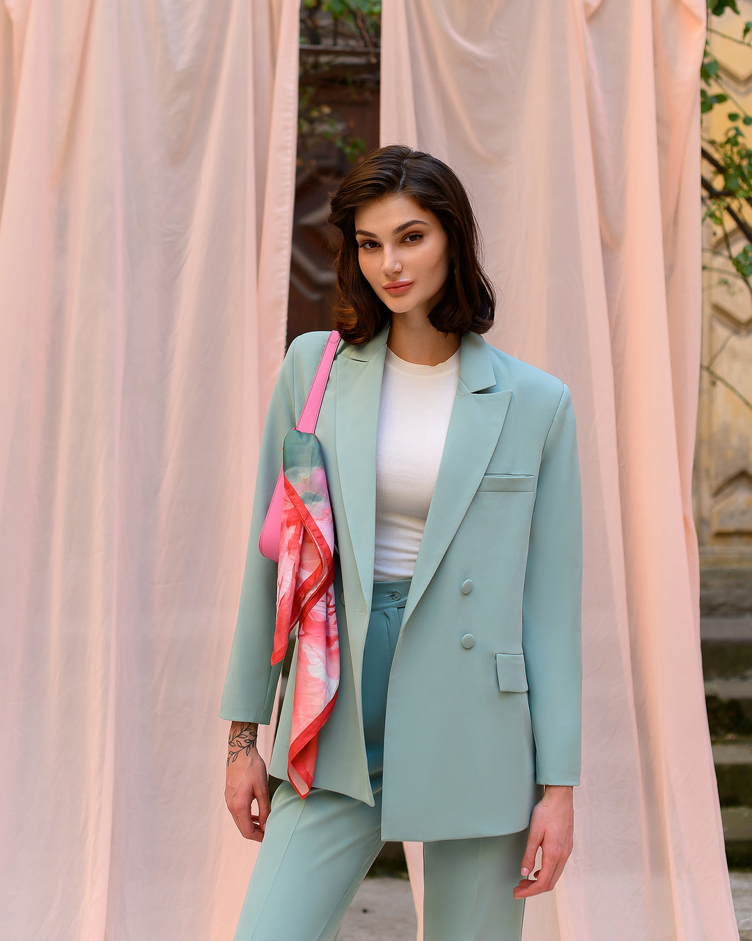 Mint Green Pants Suit