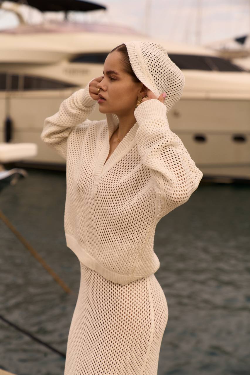 Korfu knit skirt set