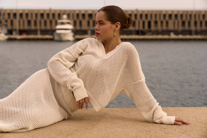 Korfu knit skirt set