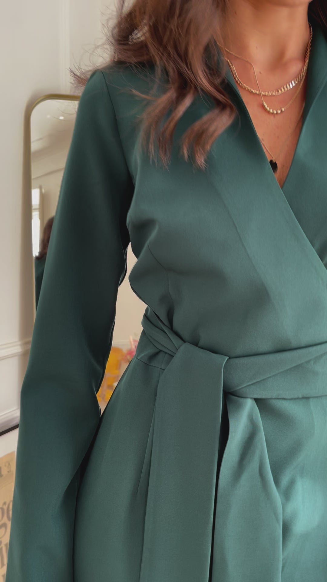 Emerald Maxi Wrap Dress