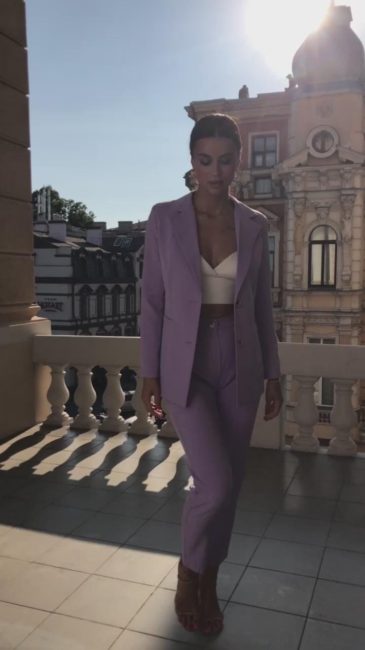 Lavender classic pantsuit