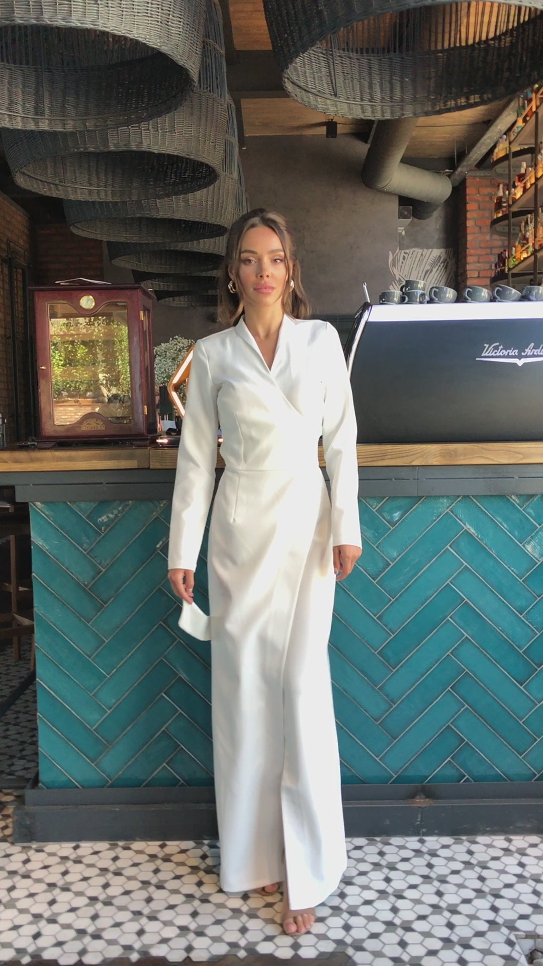 White Maxi Wrap Dress