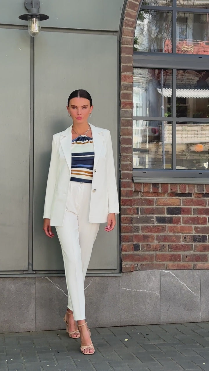 White classic pantsuit