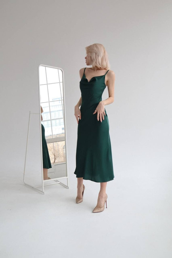 Emerald Classic Silk Slip