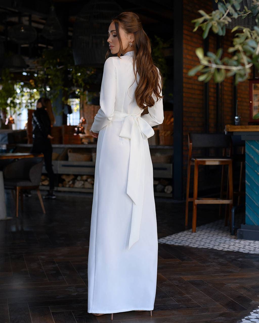 White Maxi Wrap Dress