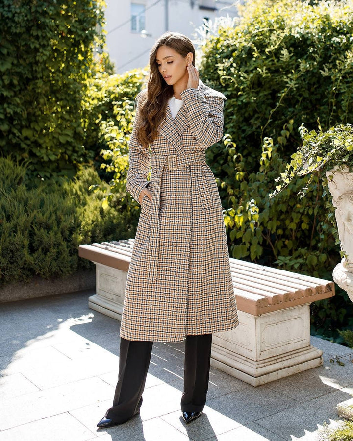 Houndstooth Spring Coat