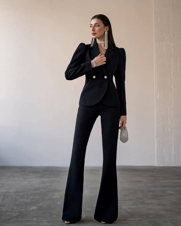 Black formal 2-piece pantsuit