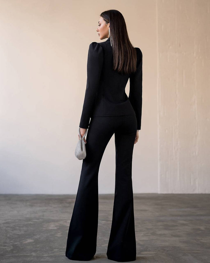 Black formal 2-piece pantsuit