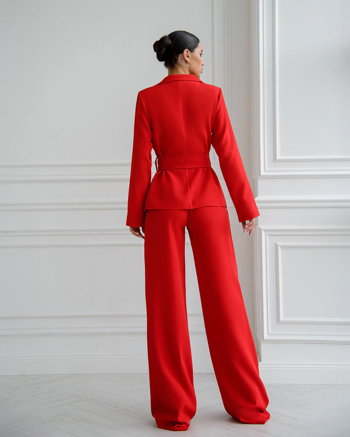 Red Pantsuit for TALL Women