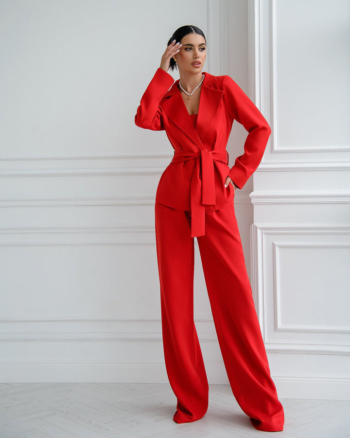 Red Pantsuit for TALL Women